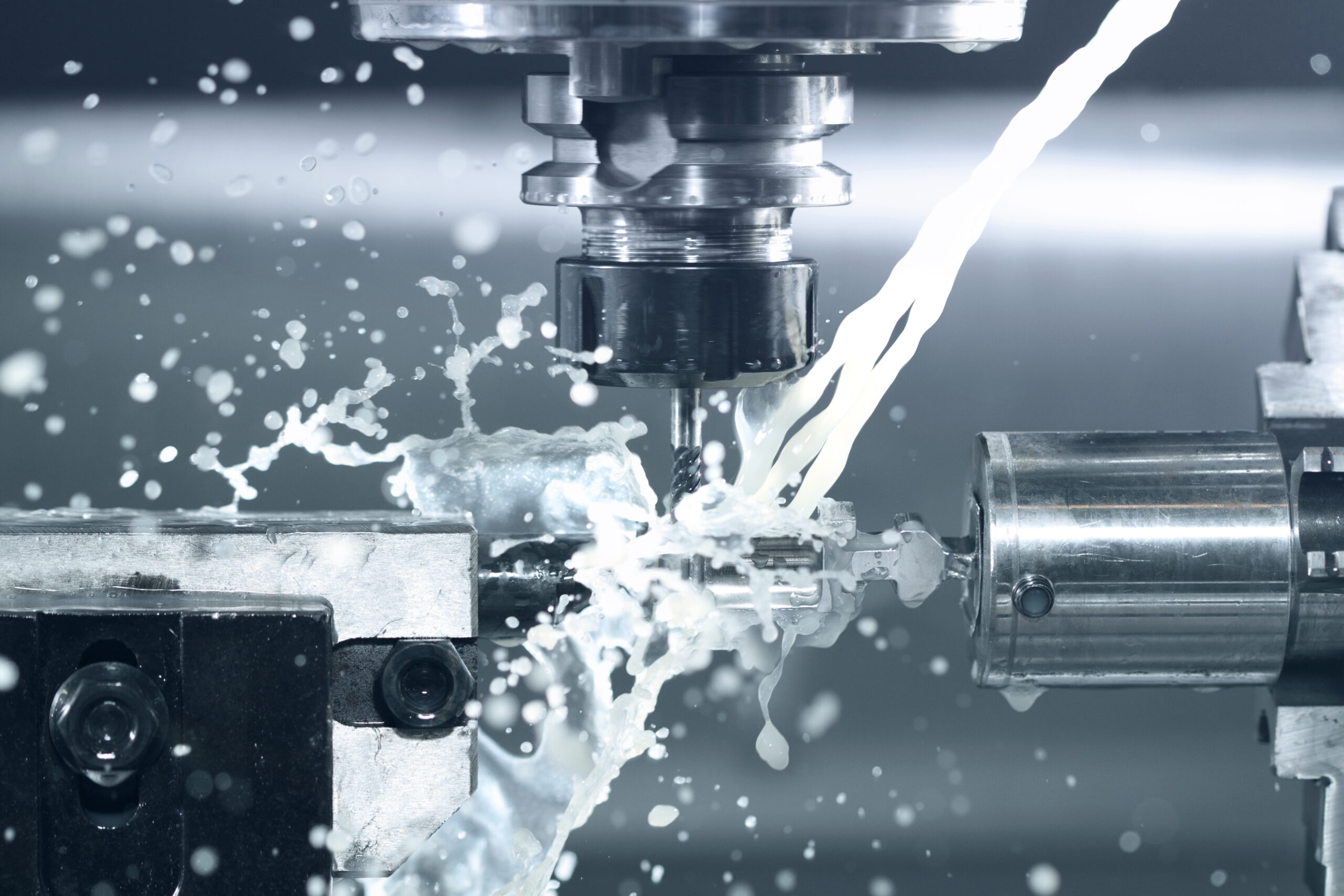 CNC milling with coolant